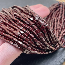 4х2 мм, Гематин прямоугольник имитация темно-бордовый