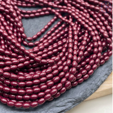 4х3 мм Гематин имитация рис бордовый