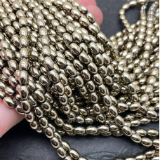 4х6 мм Гематин имитация рис темное золото