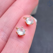 5,5 мм Цвет золото, Подвеска циркон P11846 