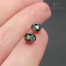 5040 Briolette Bead 6 мм Crystal Silver Night (SINI)