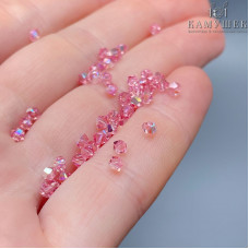 5328 Xilion Bicone 3mm Light Rose AB уп. 20шт.