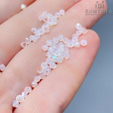 5328 Xilion Bicone 3mm White Opal Shimmer уп. 20шт.