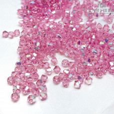 5328 Xilion Bicone 4 mm Light Rose AB уп. 20шт