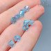 5328 Xilion Bicone 6 mm Aquamarine Shimmer уп. 10шт