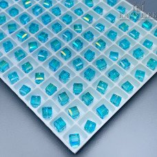 5601 Cube Bead 4 мм Light Turquoise Shimmer B (263 SHIM)