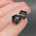 5601 Cube Bead 8 мм Crystal Silver Night B