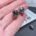 5750 Skull Bead 13 mm Crystal Silver Night 2x (SINI2)