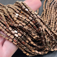 5х3 мм, Гематин прямоугольник имитация коричневый