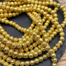 6 мм, Лава Вулканическая имитация светлое золото