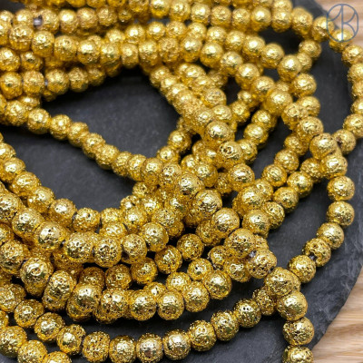 6 мм, Лава Вулканическая имитация светлое золото