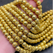 6 мм, Лава Вулканическая имитация светлое золото