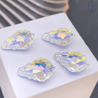 6090 Baroque Pendant 16х11 мм Crystal Aurore Boreale (AB)