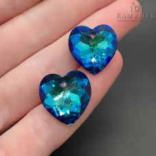 6215 Classic Heart Pendant 18mm Crystal Bermuda Blue (BB)