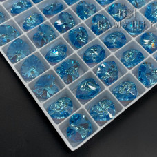 6228 Xilion Heart 10,3*10 мм Aquamarine Aurore Boreale (AB)