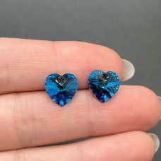 6228 Xilion Heart 10,3*10 мм Crystal Bermuda Blue (BB)