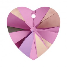 6228 Xilion Heart 14,4*14 мм Rose Aurore Boreale (AB)
