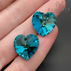 6228 Xilion Heart 18*17,5 мм Crystal Bermuda Blue (BB)