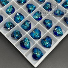 6432 Heart Cup Pendant 10,5 мм Crystal Bermuda Blue (BB)