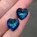 6432 Heart Cup Pendant 14,5 мм Crystal Bermuda Blue (BB)