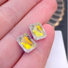 6435 Emerald Cut 11,5 мм Crystal Aurore Boreale (AB)