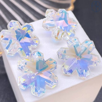 6704 Snowflake 20 мм Crystal AB