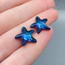 6721 Starfish Pendant 16 mm Crystal Bermuda Blue P