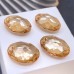 6911 Kaputt Oval 16 mm Crystal Golden Shadow  