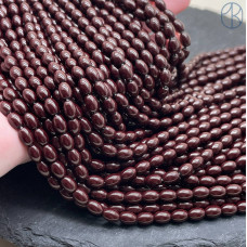 6х4 мм Гематин имитация рис темно-бордовый