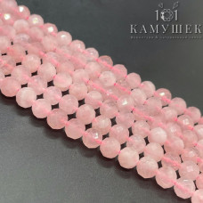 6мм Мадагаскарский Розовый кварц алмазная огранка сет 19 см
