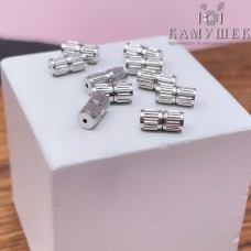 7,5*3,6 мм Цвет серебро, Замок Винтовой