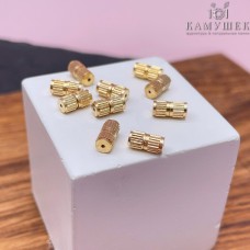 7,5*3,6 мм Цвет золото, Замок Винтовой
