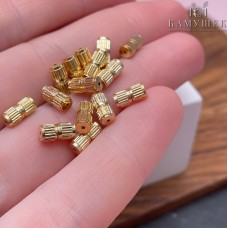 7,5*3,6 мм Цвет золото, Замок Винтовой