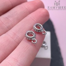 8 мм Цвет серебро, Бейл шарики разъемное кольцо