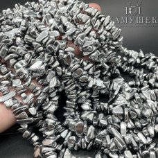 9-12мм Цвет темное серебро, Гематин Сколы шлифованые имитация