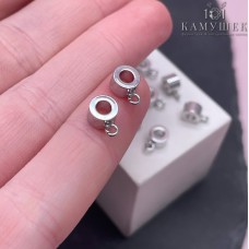9*3,9 мм Цвет серебро, Бейл разъемное кольцо