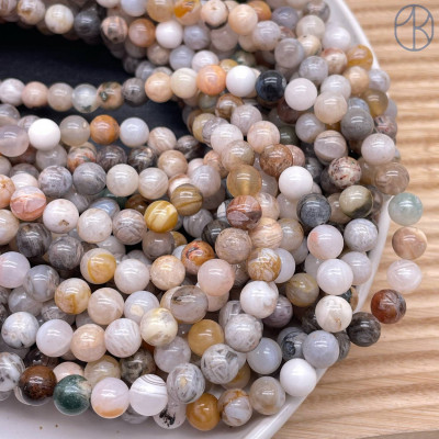 Агат бамбуковый 8 мм