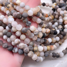 Агат бамбуковый матовый 6 мм