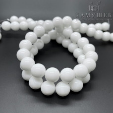 Агат белый (имитация) 12 мм