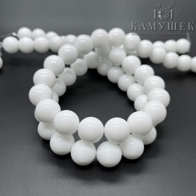 Агат белый (имитация) 12 мм
