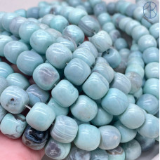 Агат бирюзовый бочата 12 мм Агат бирюзовый бочата 12 мм