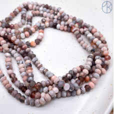 Агат Ботсвана рондель огранка 5х3 мм