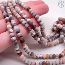 Агат Ботсвана рондель огранка 5х3 мм