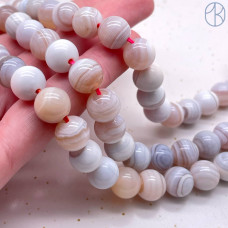 Агат Ботсвана розовый №1 10 мм