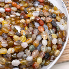 Агат Ботсвана желтый галтовка ~ 10-15 мм 