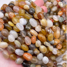 Агат Ботсвана желтый галтовка ~ 10-15 мм 