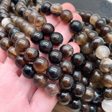 Агат черно-коричневый №1 10 мм 