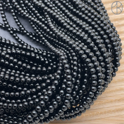 Агат черный 4 мм 