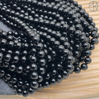 Агат черный 8 мм 