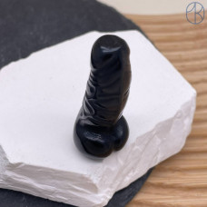 Агат черный член ~ 5 см